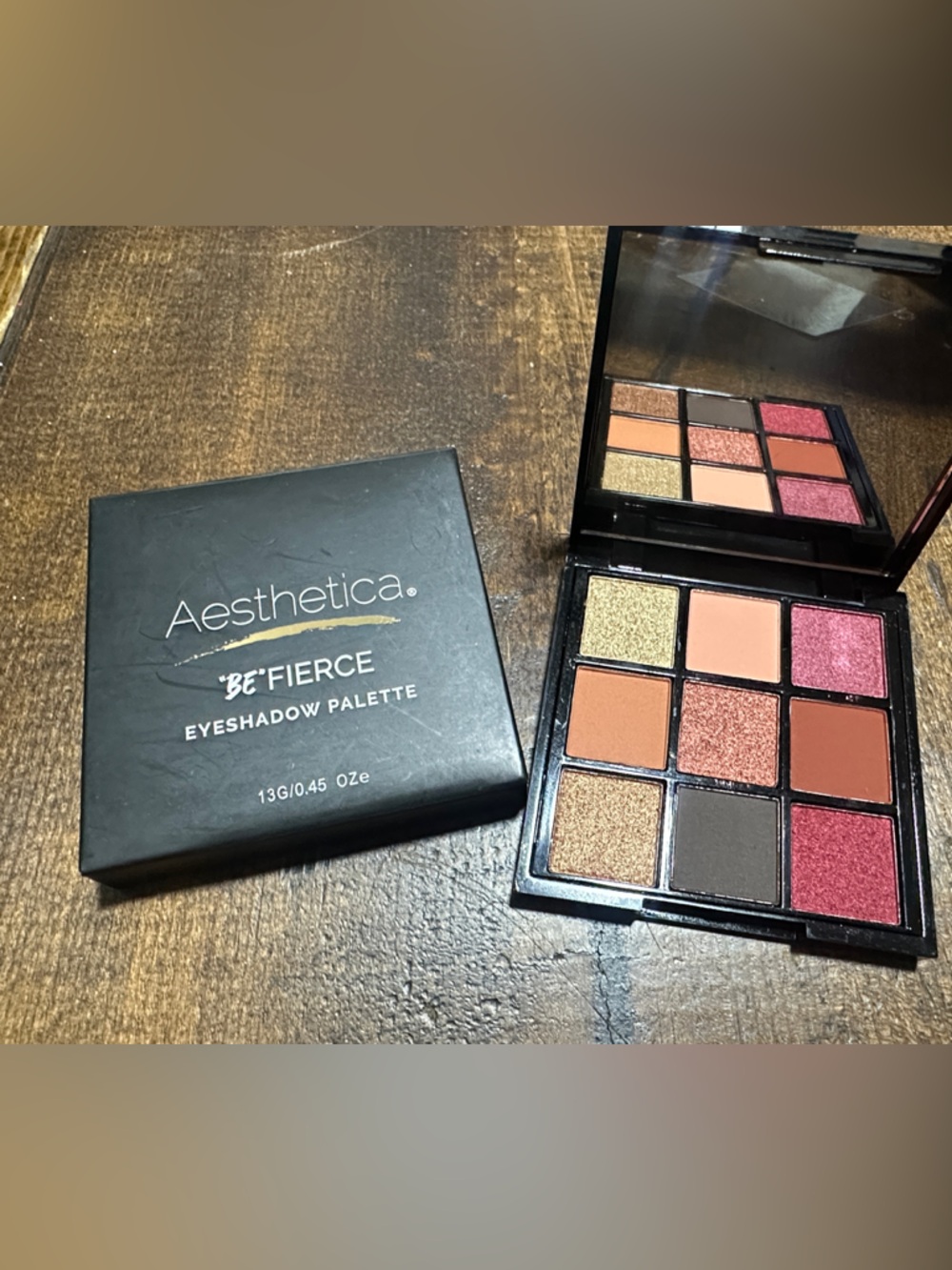 Aesthetica Be Fierce Eyeshadow Palette - Pink, Gold & Brown Shades